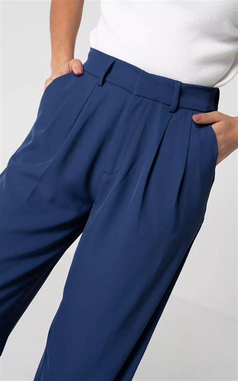 Wide Leg Pantalon Donkerblauw Guts Gusto