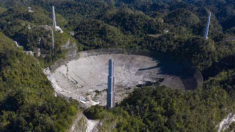 Video Arecibo Observatory Telescope Collapses Ending Era Of World