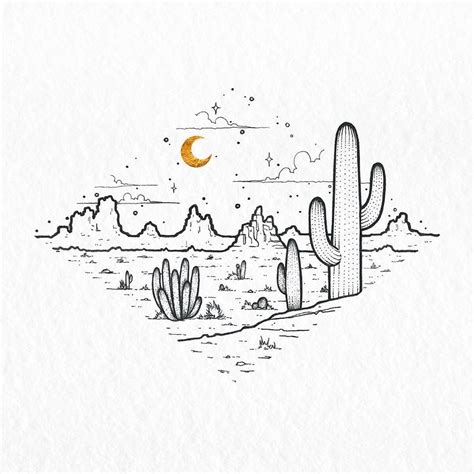 Cactus Desert Drawing - DRAWINGS OF LOVE