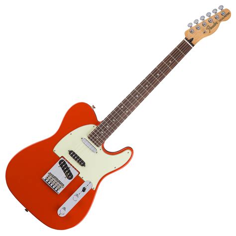 Fender Deluxe Nashville Telecaster Electric Guitar Fiesta Red Box Opened At Gear4music