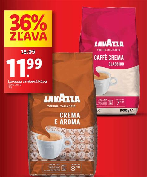 Lavazza zrnková káva 1kg v akcii Zlacnene sk