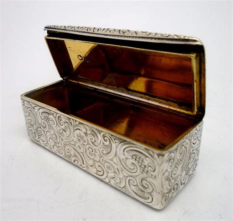 Antiques Atlas Early Victorian Solid Silver Snuff Box