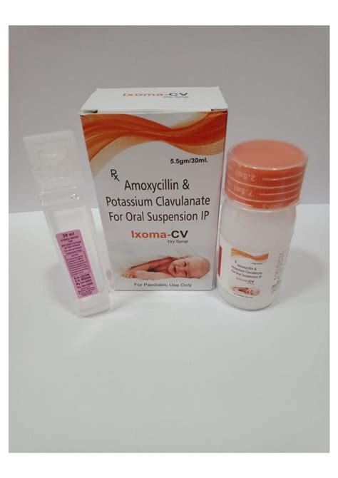 Ixoma Cv Amoxicillin Potassium Clavulanate Oral Suspension With