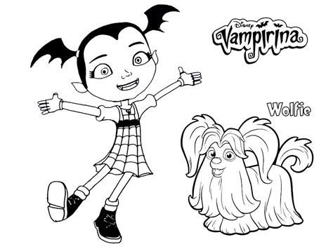 Vampirina Coloring Pages. Printable coloring pages for kids