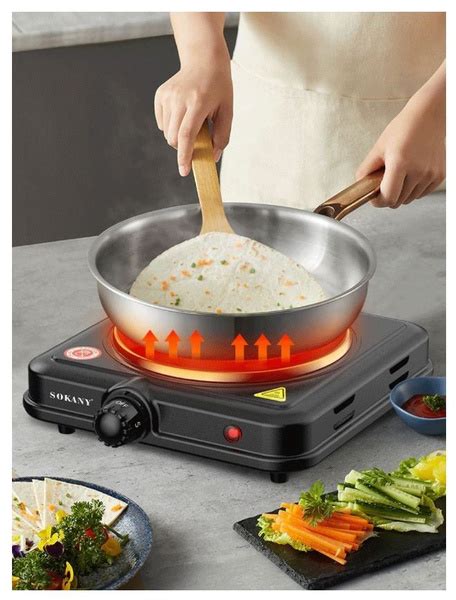 Электрическая настольная плита SOKANY SOKANY SK-5109, черный - купить с ...