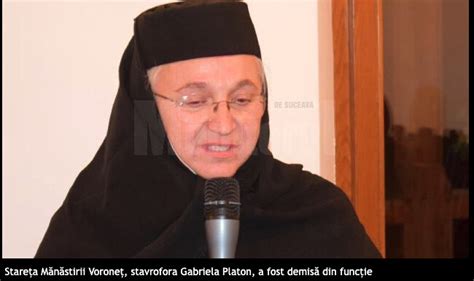 Stareța Mănăstirii Voroneț Gabriela Platon demisă din funcție