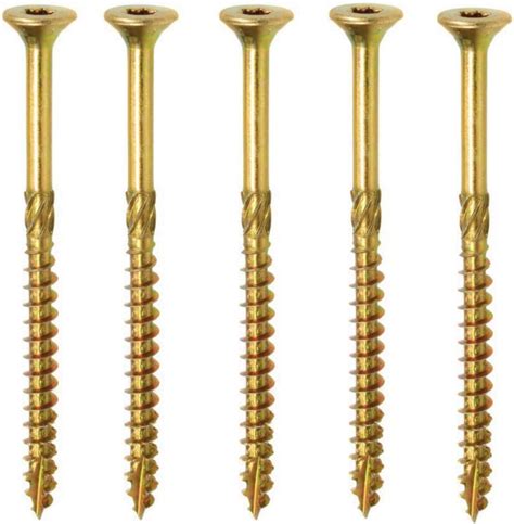 TORX 6 0 X 140 Mm TX30 Wood Screws CSK Ribs COUNTERSUNK Screw Pack Of