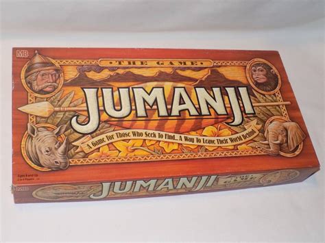 Jumanji Board Game 1995 Milton Bradley 100 Complete Vintage 1806775701