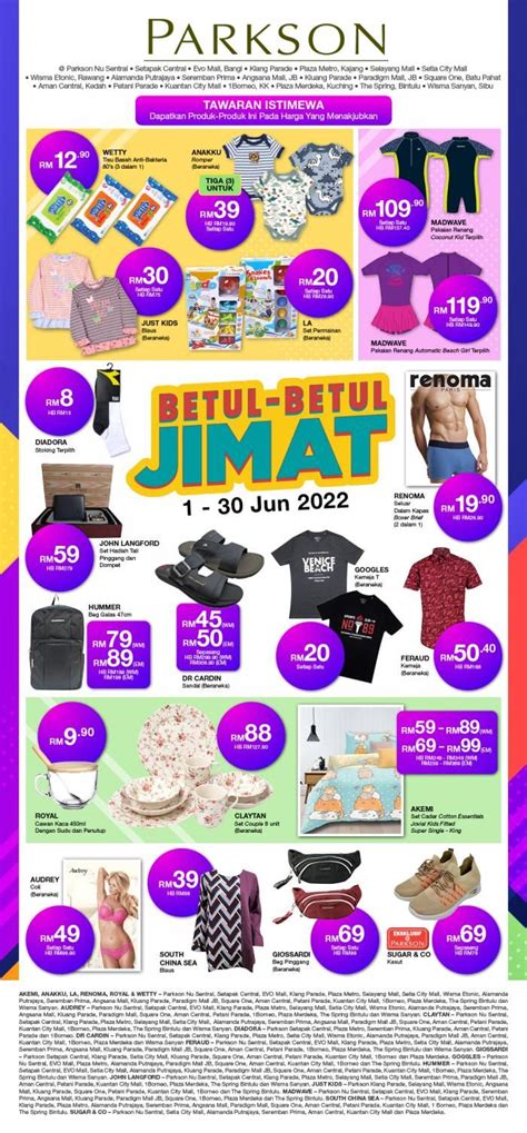 Parkson Betul Betul Jimat Promotion Catalogue June June