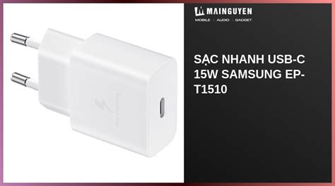 Sạc nhanh USB-C 15W Samsung EP-T1510(PK50808) | mainguyen.vn