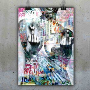 Fuck Trump plakat Et kvindelig opgør Provokerende plakat Se foto