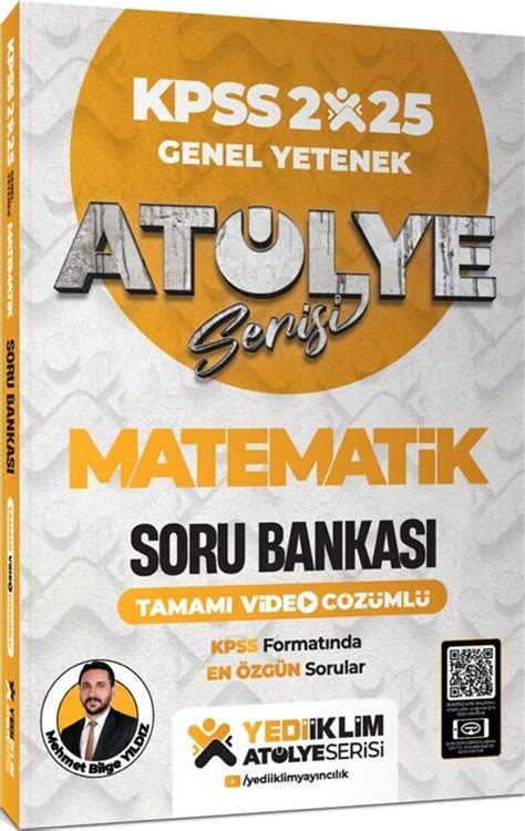 Yediiklim Yayınları 2025 Kpss Genel Yetenek Atölye Serisi Matematik