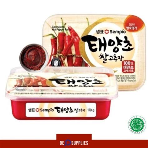 Jual Sempio Gochujang Hot Pepper Paste Gr Pasta Cabe Cabai Korea Halal Shopee Indonesia