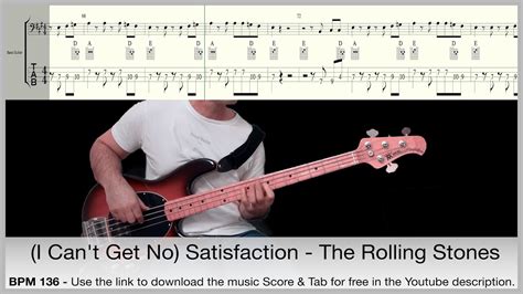 I Can T Get No Satisfaction Rolling Stones Bass Guitar Cover