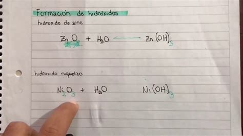 formación de SALES ÁCIDOS e HIDRÓXIDOS También disociación YouTube