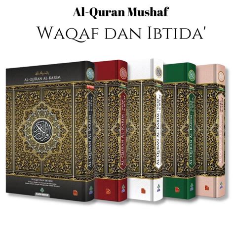 Al Quran Waqaf Ibtida Saiz B Al Quran Random Colour Al Quran Hard