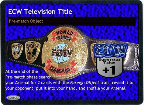 Ecw Tv Title By Carlscustomcards On Deviantart