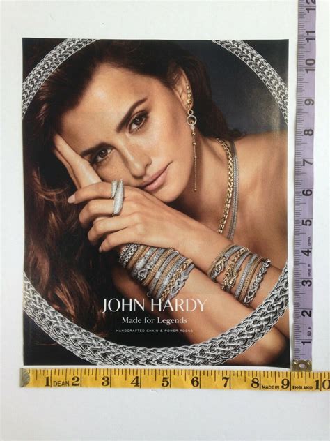 Print Ad Magazine Clipping Penelope Cruz John Hardy Jewelry Photo