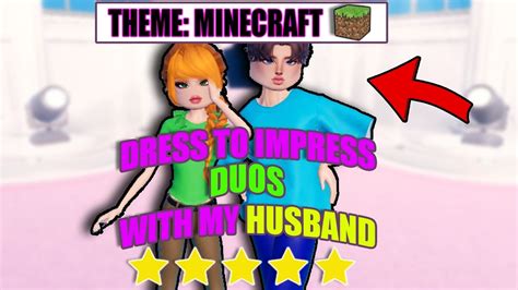 Playing Dress To Impress Custom Themes With My Husband Youtube