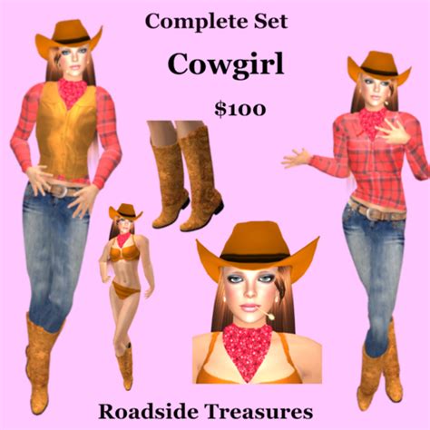 Second Life Marketplace Cowgirl