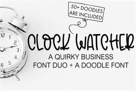 Clock Watcher Font by freelingdesignhouse · Creative Fabrica