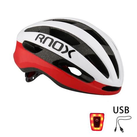 Casque De V Lo Ultral Ger Pour Hommes Rnox R P Blanc Chargeur