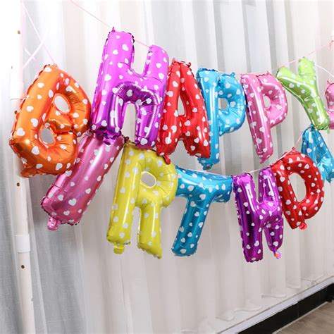 13pcs/lot Happy Birthday balloons Party Decoration NOGOO Letters ...