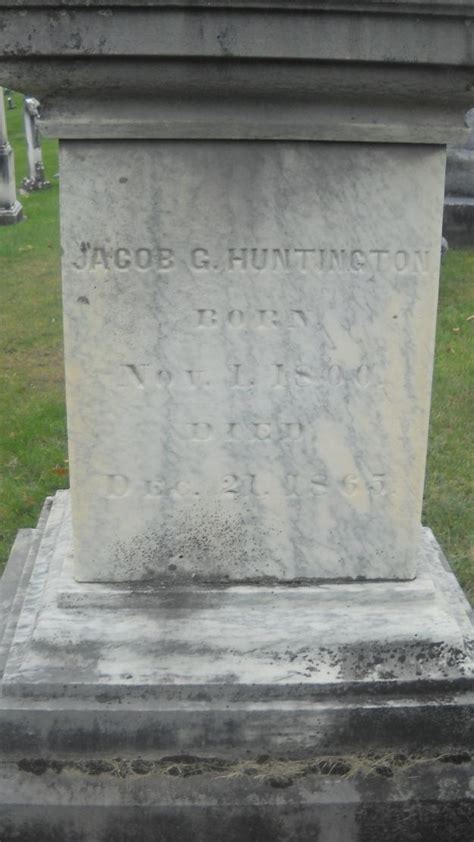 Jacob Galusha Huntington 1800 1865 Find A Grave Memorial