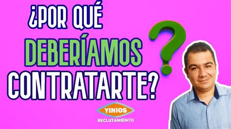 Por Qu Deber Amos Contratarte Youtube