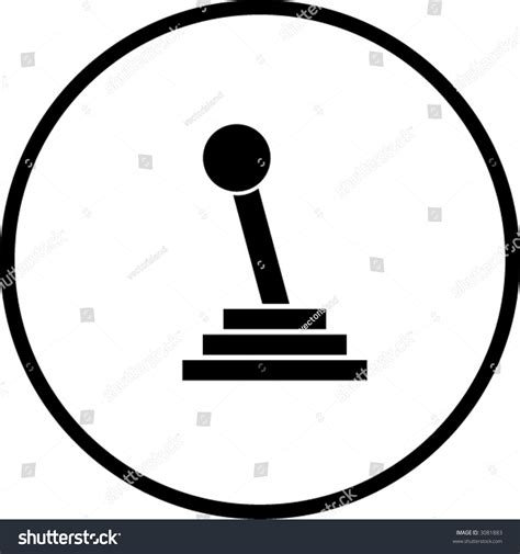 Gear Shift Stick Symbol Stock Vector Illustration 3081883 Shutterstock