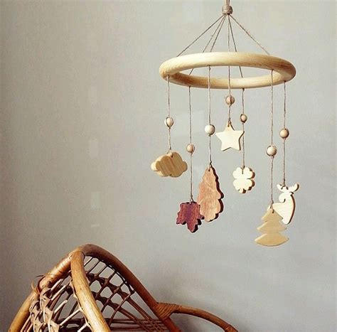 Деревянный мобиль "Wood forest" в интернет-магазине на Ярмарке Мастеров ...