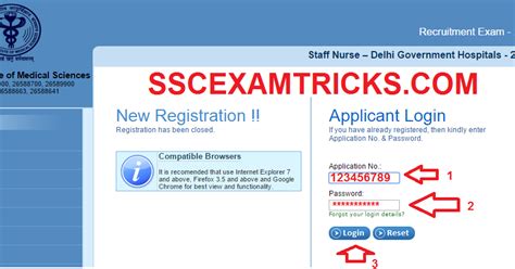 Sscexamtricks Aiims Delhi Staff Nurse Admit Cards Exam