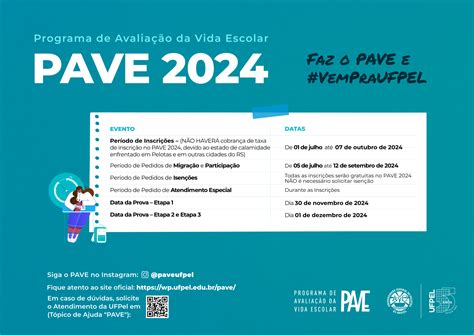 Coordenação de Comunicação Social Ingresso na UFPel Pave 2024 está