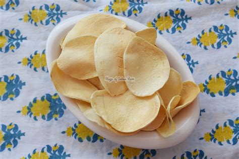 Sun Dried Potato Chips Homestyle Crispy Aloo Wafers Recipe Magic Of