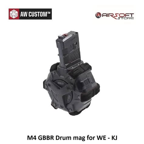 M4 GBBR Drum Mag For WE KJ Airsoft Store