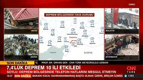 Prof Dr Orhan En Anlatt Deprem B Lgesinde Hava Durumu