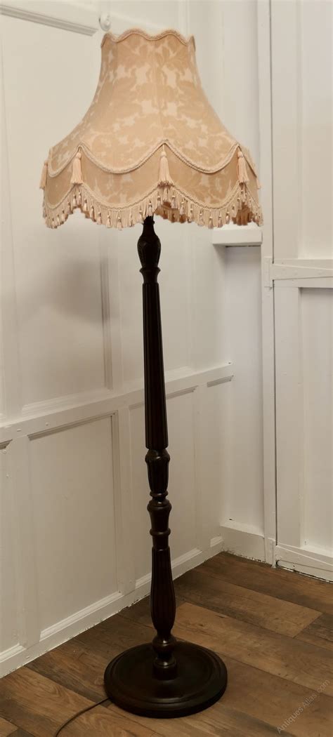 Antiques Atlas Turned And Fluted Walnut Floor Standard Lamp