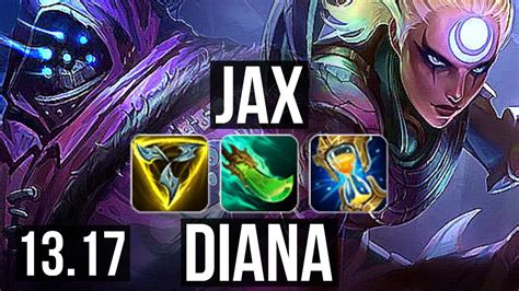 Jax Vs Diana Mid Solo Kills Games M Mastery Kr