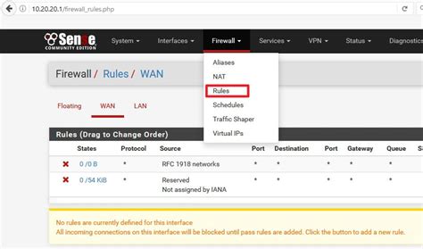 How To Define Firewall Rules On Pfsense It Blog