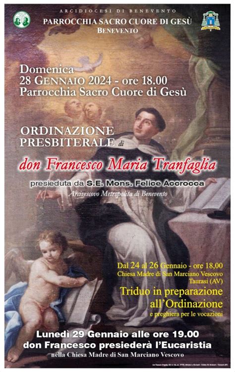 Ordinazione Presbiterale Di Don Francesco Maria Tranfaglia Chiesa Di