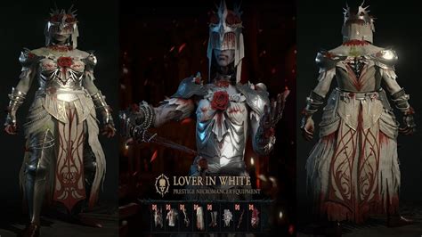 Lover In White Necromancer Set Diablo 4 Cosmetic Showcase Youtube