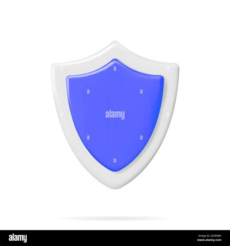 3D Shield Icon Isolated Stock Vector Image Art Alamy