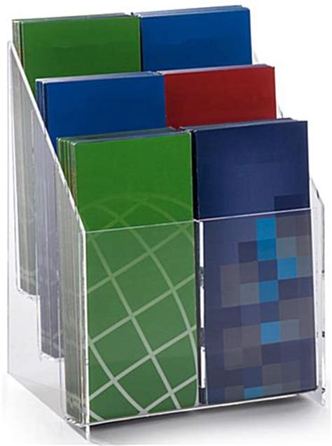 Acrylic Brochure Rack Compact Pamphlet Holder