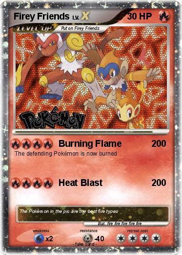 Pokémon Firey Friends Burning Flame My Pokemon Card