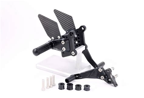 MG Biketec Rearset Kit Black Fixed Footpegs DUCATI 998 2002 2003