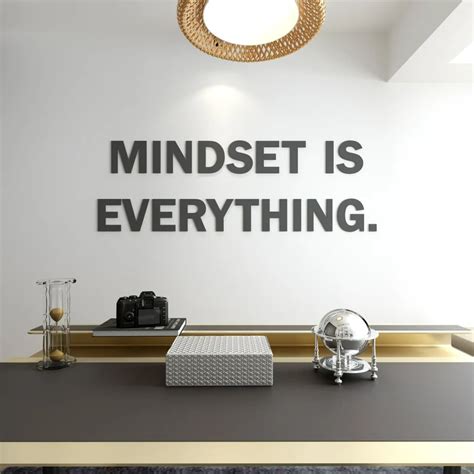 Mindset Is Everything Office Wall Decor Quote Office Wall Sign