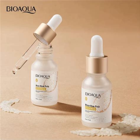 Bioaqua Rice Raw Pulp Essence White Rice Serum 15ml Rice Hyaluronic