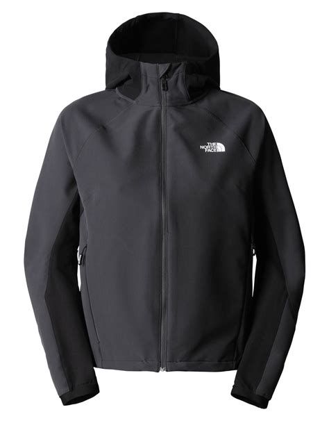 The North Face W Ao Softshell Hoodie Asphalt Grey Tnf Black