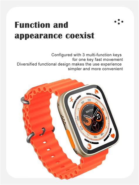 1pc Women Men Orange Silicone Strap Sporty Activity Touch Screen