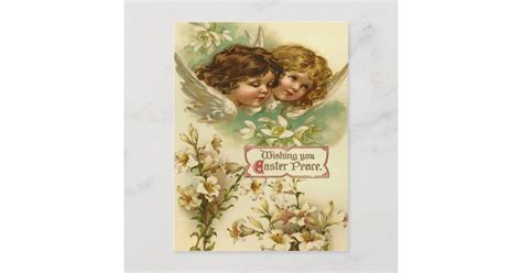 Vintage Easter Angel Postcard Zazzle